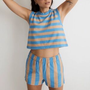 Madewell | Striped Short Set 🦋🧢🥏